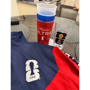 FIFA World Cup 2026 Michelob Ultra Windbreaker Jacket Cups Glass 5pc Lot